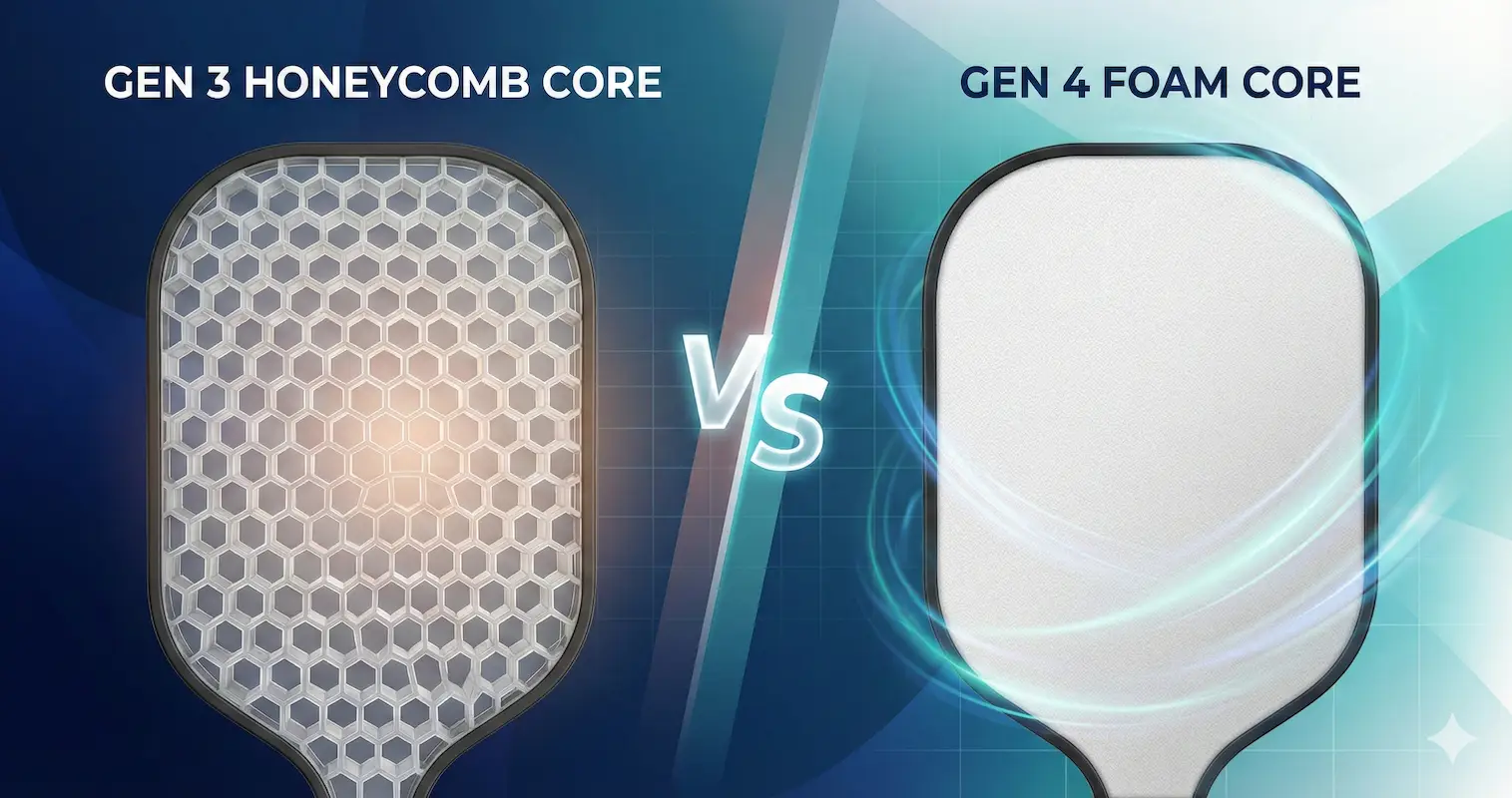 Gen 3 vs Gen 4 Pickleball Paddles: Foam vs Honeycomb Core | Matt's Pickleball Blog